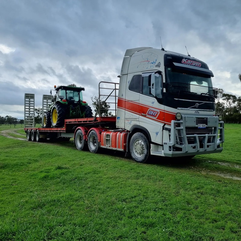 volvo and tractor