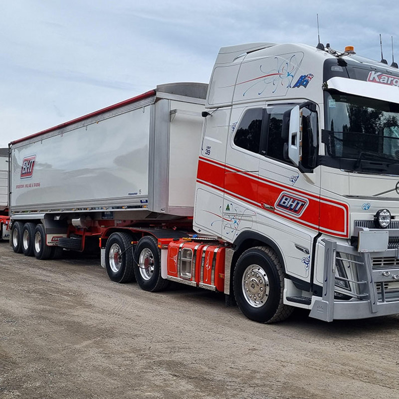 Volvo and tippers